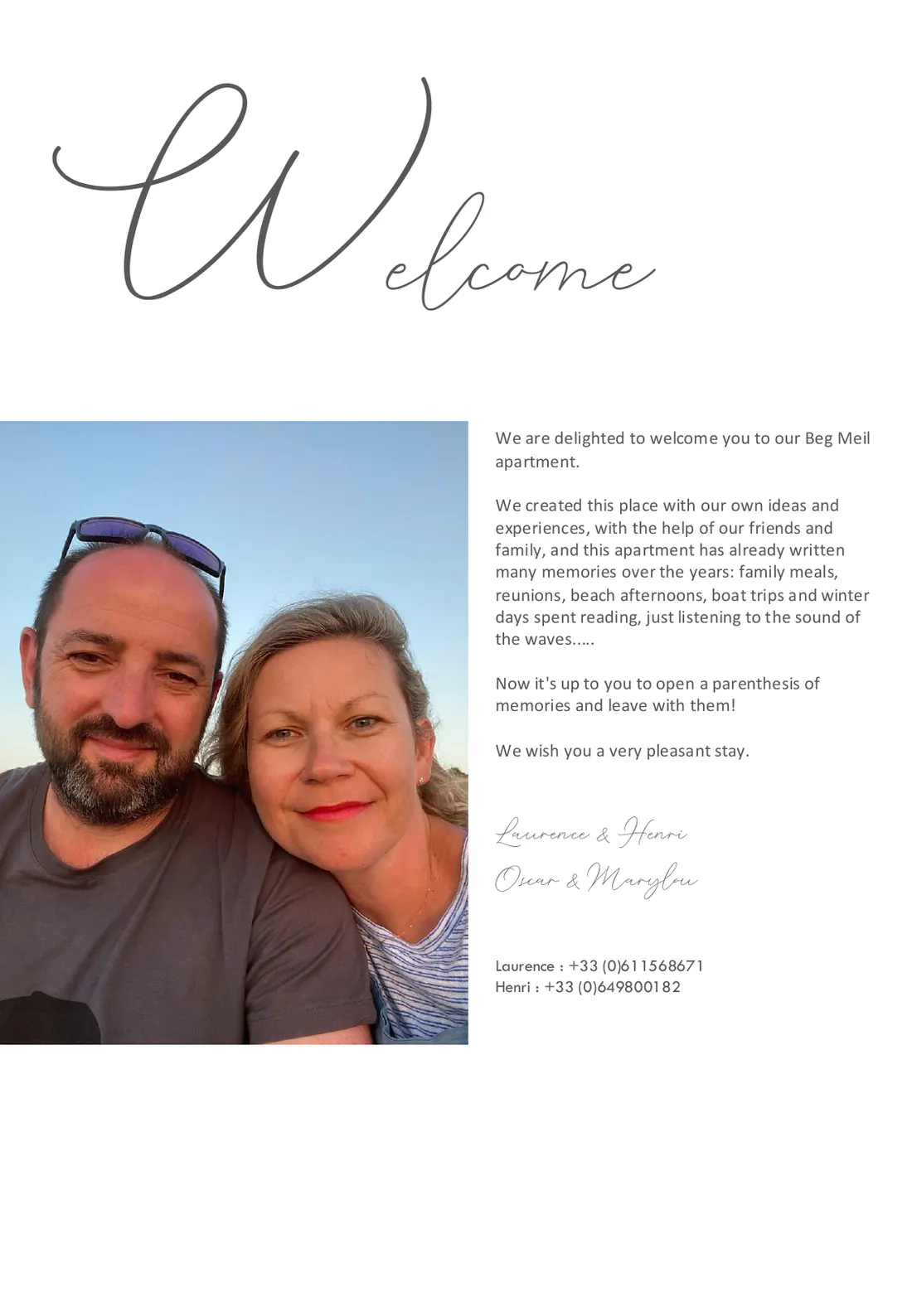 English welcome book - page 3