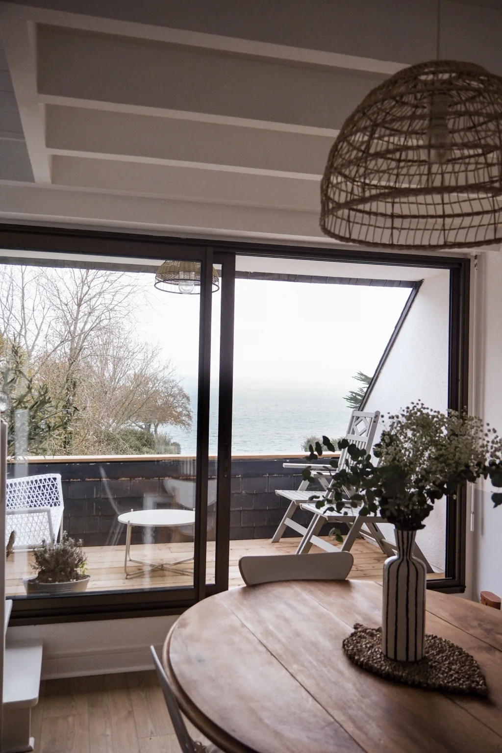 Vue mer depuis la pièce de vie